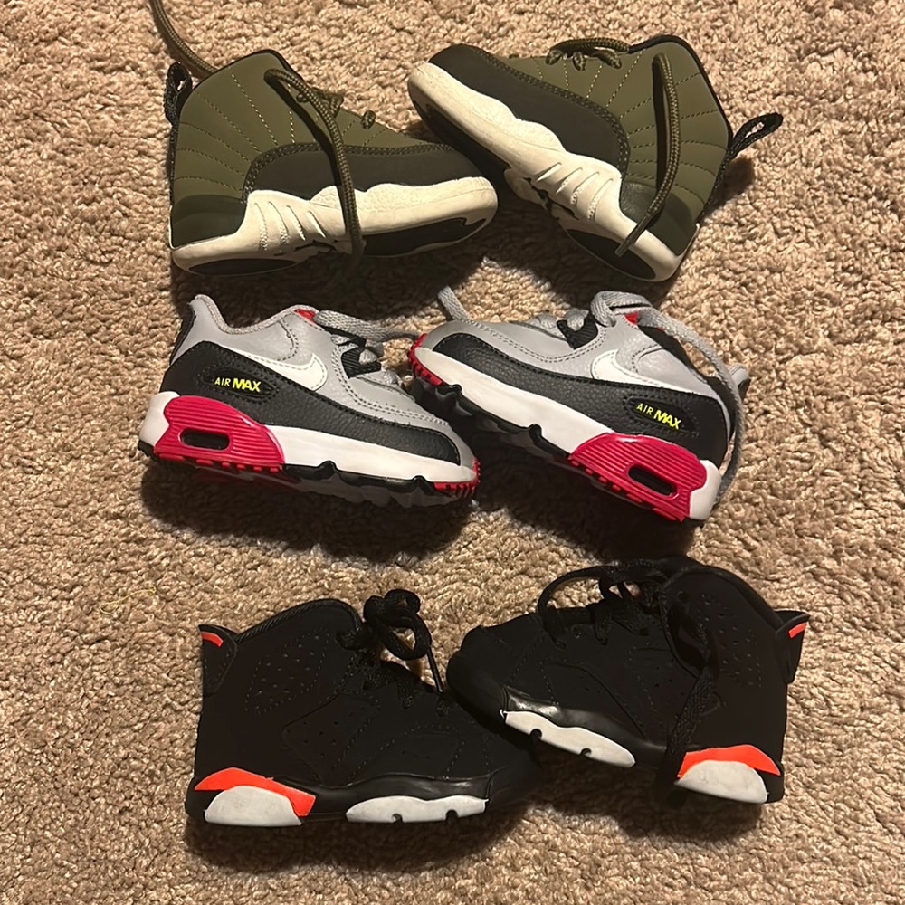 Toddler Jordan’s and Air max shoes